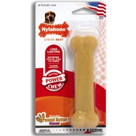 Nylabone Dura Chew Dog Bone - Peanut Butter Flavor - Wolf