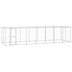 Outdoor Dog Kennel Galvanized Steel 182.3 ftÂ¬â‰¤