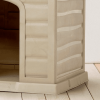 ECO Resin Dog House for Medium and Large Breeds, Taupe, 36"W