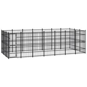 Outdoor Dog Kennel Steel 208.3 ftÂ¬â‰¤