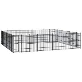 Outdoor Dog Kennel Steel 714.3 ftÂ¬â‰¤