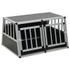 Dog Cage with Double Door 35"x27.2"x19.7"