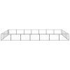 Dog Kennel Black 376.7 ftÂ¬â‰¤ Steel