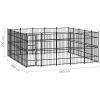 Outdoor Dog Kennel Steel 248 ftÂ¬â‰¤