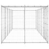 Outdoor Dog Kennel Galvanized Steel with Roof 130.2 ftÂ¬â‰¤