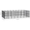 Outdoor Dog Kennel Steel 317.4 ftÂ¬â‰¤