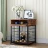 JHX Furniture Dog Crates for small dogs Wooden Dog Kennel Dog Crate End Table; Nightstand(Rustic Brown)