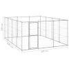 Outdoor Dog Kennel Galvanized Steel 156.3 ftÂ¬â‰¤