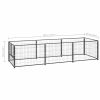 Dog Kennel Black 32.3 ftÂ¬â‰¤ Steel