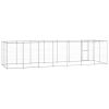 Outdoor Dog Kennel Galvanized Steel with Roof 182.3 ftÂ¬â‰¤