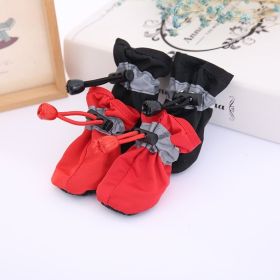 4pcs Dog Shoes; Large Pet Waterproof Chihuahua Anti-slip Boots Puppy Cat Socks Botas S/M/L/XL (Color: Beige, size: XL)