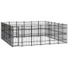 Outdoor Dog Kennel Steel 357.1 ftÂ¬â‰¤