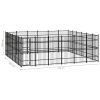 Outdoor Dog Kennel Steel 357.1 ftÂ¬â‰¤