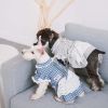 Touchdog 'I love Poochi' Classical Fashion Plaid Dog Dress