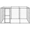 Outdoor Dog Kennel Steel with Roof 78.1 ftÂ¬â‰¤