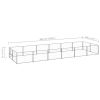 Dog Kennel Silver 129.2 ftÂ¬â‰¤ Steel