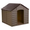 Dog House for Small Dogs, Beige/Green