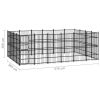 Outdoor Dog Kennel Steel 238.1 ftÂ¬â‰¤