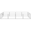 Dog Kennel Silver 86.1 ftÂ¬â‰¤ Steel