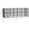 Outdoor Dog Kennel Steel 119 ftÂ¬â‰¤